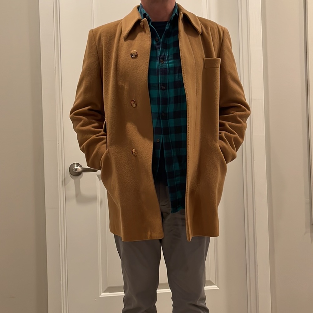Paul Smith camel 3/4 length medium overcoat